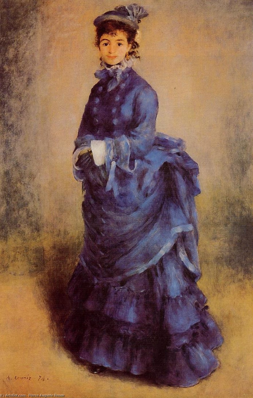 Wikioo.org - The Encyclopedia of Fine Arts - Painting, Artwork by Pierre-Auguste Renoir - The parisienne