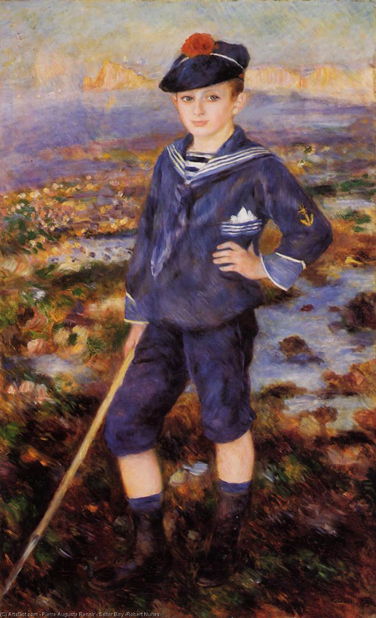 Wikioo.org - The Encyclopedia of Fine Arts - Painting, Artwork by Pierre-Auguste Renoir - Sailor Boy (Robert Nunes)