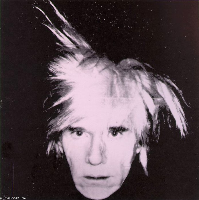 WikiOO.org - Энциклопедия изобразительного искусства - Живопись, Картины  Andy Warhol - Автопортрет частный
