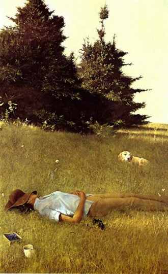 Wikioo.org - The Encyclopedia of Fine Arts - Painting, Artwork by Andrew Wyeth - Distant thunder