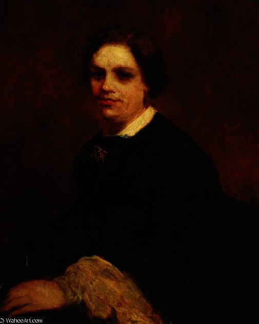 WikiOO.org - Encyclopedia of Fine Arts - Lukisan, Artwork Adolphe Joseph Thomas Monticelli - PORTRAIT OF MISS Millau