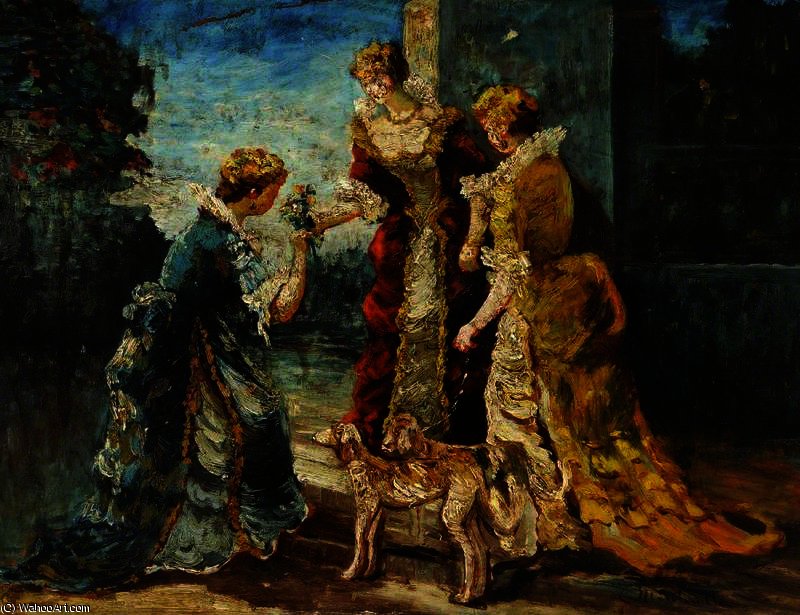 WikiOO.org - Енциклопедия за изящни изкуства - Живопис, Произведения на изкуството Adolphe Joseph Thomas Monticelli - The bouquet