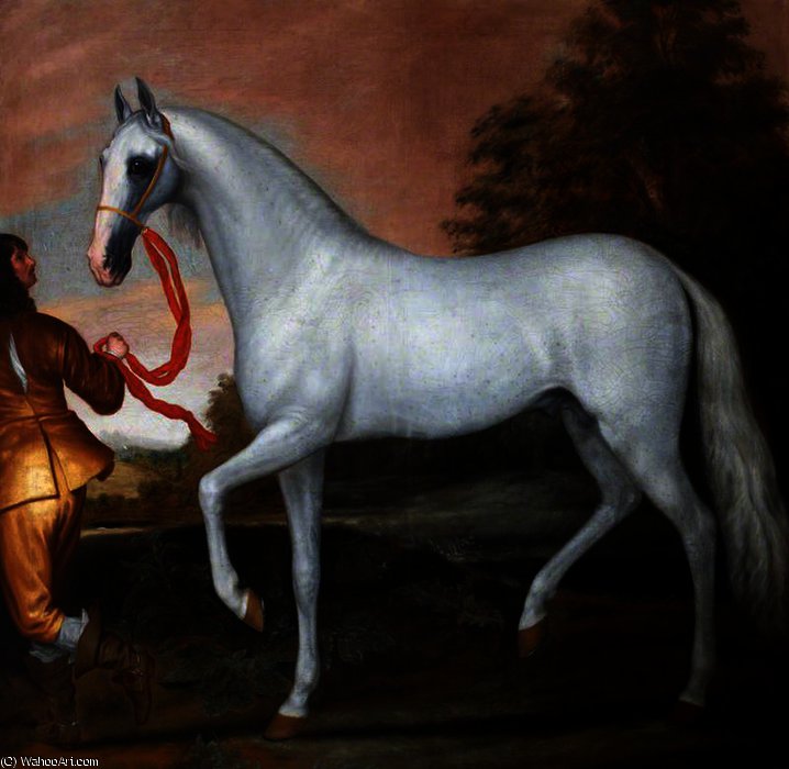 WikiOO.org - 백과 사전 - 회화, 삽화 Anthony Van Dyck - 'Horse Thief' (A Groom Leading a Grey)