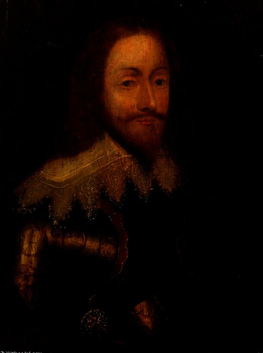 WikiOO.org - Encyclopedia of Fine Arts - Målning, konstverk Anthony Van Dyck - Charles I, in Armour Wearing the Order of the Thistle