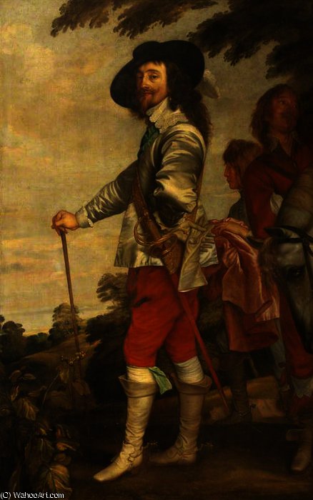 WikiOO.org - Encyclopedia of Fine Arts - Maalaus, taideteos Anthony Van Dyck - Charles I, in the Hunting Field