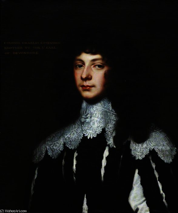 WikiOO.org - Encyclopedia of Fine Arts - Maľba, Artwork Anthony Van Dyck - Colonel lord charles cavendish