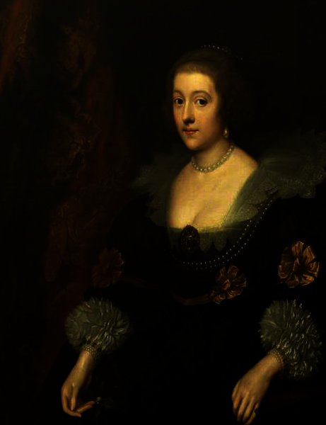 WikiOO.org - Encyclopedia of Fine Arts - Målning, konstverk Anthony Van Dyck - Countess Amalia of Solms, Wife of Frederick Henry, Prince of Orange