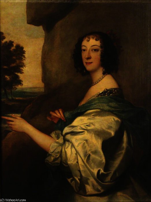 WikiOO.org - Encyclopedia of Fine Arts - Maalaus, taideteos Anthony Van Dyck - Lady Elizabeth Clifford, Countess of Burlington