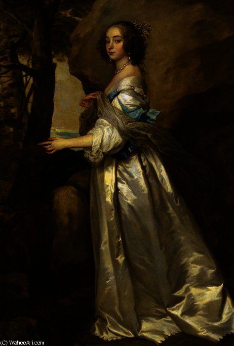 WikiOO.org - دایره المعارف هنرهای زیبا - نقاشی، آثار هنری Anthony Van Dyck - Lady frances cranfield