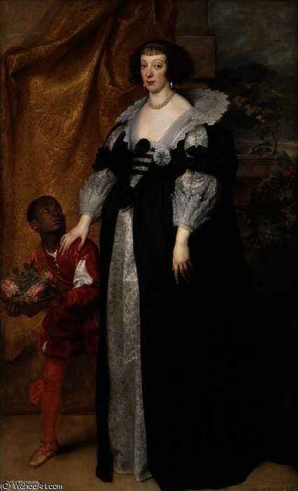 Wikioo.org - The Encyclopedia of Fine Arts - Painting, Artwork by Anthony Van Dyck - Princess Henrietta of Lorraine