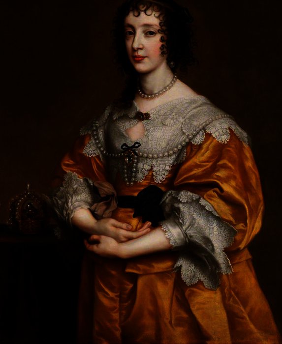 Wikioo.org - Bách khoa toàn thư về mỹ thuật - Vẽ tranh, Tác phẩm nghệ thuật Anthony Van Dyck - Queen Henrietta Maria, Wife of Charles I
