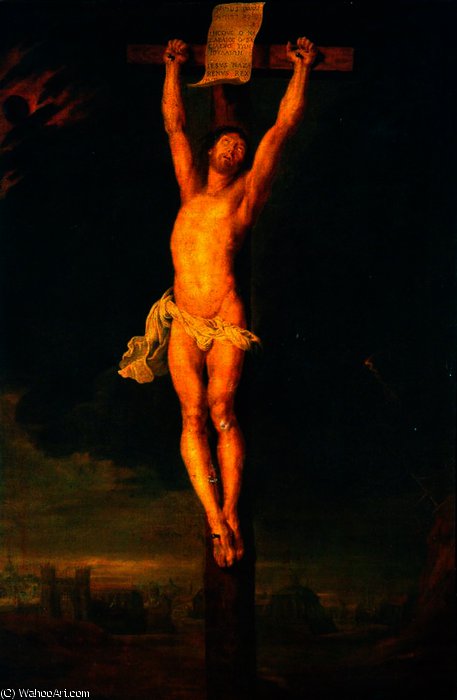WikiOO.org - Enciclopédia das Belas Artes - Pintura, Arte por Anthony Van Dyck - The crucifixion