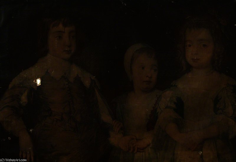 WikiOO.org - Енциклопедія образотворчого мистецтва - Живопис, Картини
 Anthony Van Dyck - The Three Eldest Children of Charles I -