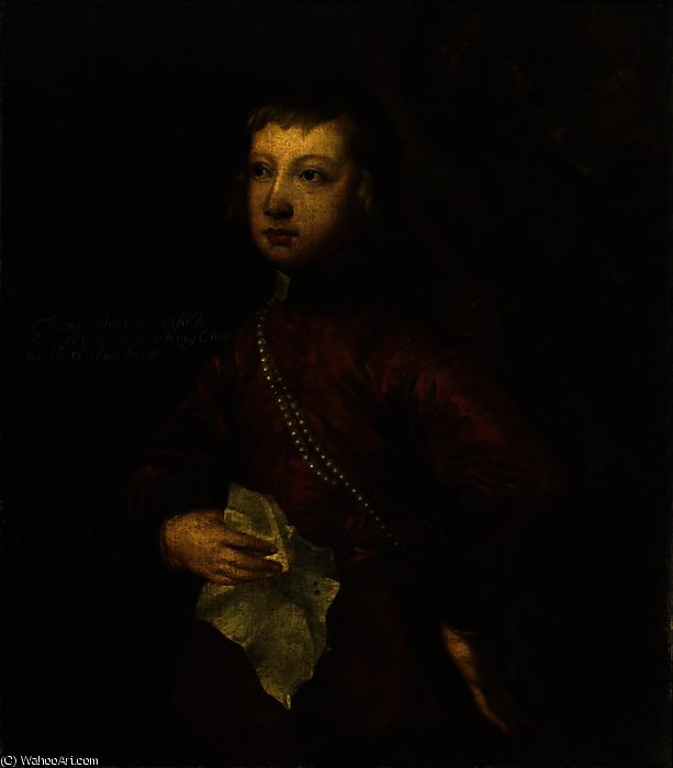 Wikioo.org - The Encyclopedia of Fine Arts - Painting, Artwork by Anthony Van Dyck - Thomas Howard, Later 5th Duke of Norfolk, when a Boy