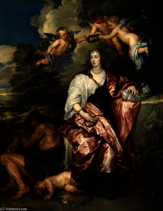 WikiOO.org - Εγκυκλοπαίδεια Καλών Τεχνών - Ζωγραφική, έργα τέχνης Anthony Van Dyck - Venetia, lady digby