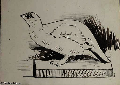 Wikoo.org - موسوعة الفنون الجميلة - اللوحة، العمل الفني Archibald Thorburn - Eight sketches of birds