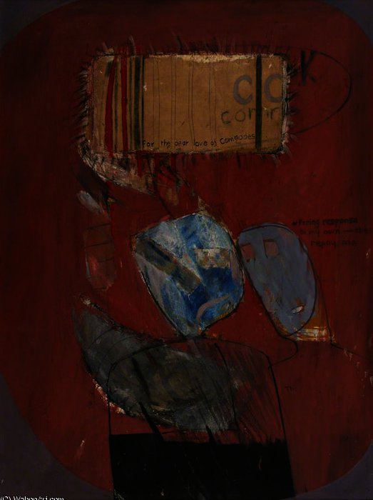 Wikioo.org – La Enciclopedia de las Bellas Artes - Pintura, Obras de arte de David Hockney - para el querido  amor  todaclasede  Camaradas