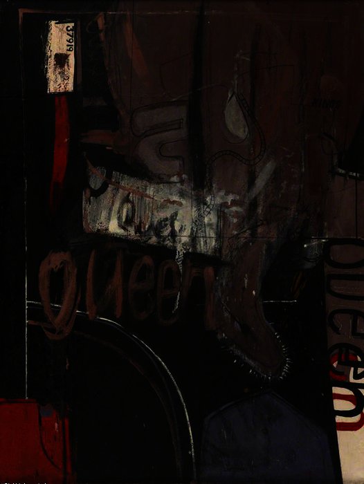 Wikioo.org – La Enciclopedia de las Bellas Artes - Pintura, Obras de arte de David Hockney - caminante a pertenecera  Un  reina  provisionalmente  esta noche