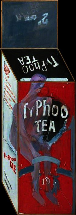 Wikoo.org - موسوعة الفنون الجميلة - اللوحة، العمل الفني David Hockney - Tea Painting in an Illusionistic Style