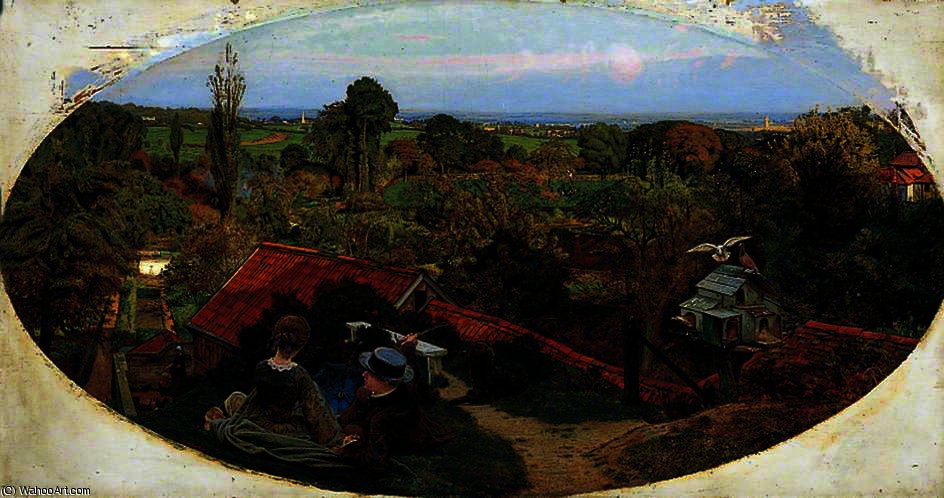 WikiOO.org - 백과 사전 - 회화, 삽화 Ford Madox Brown - An english autumn afternoon