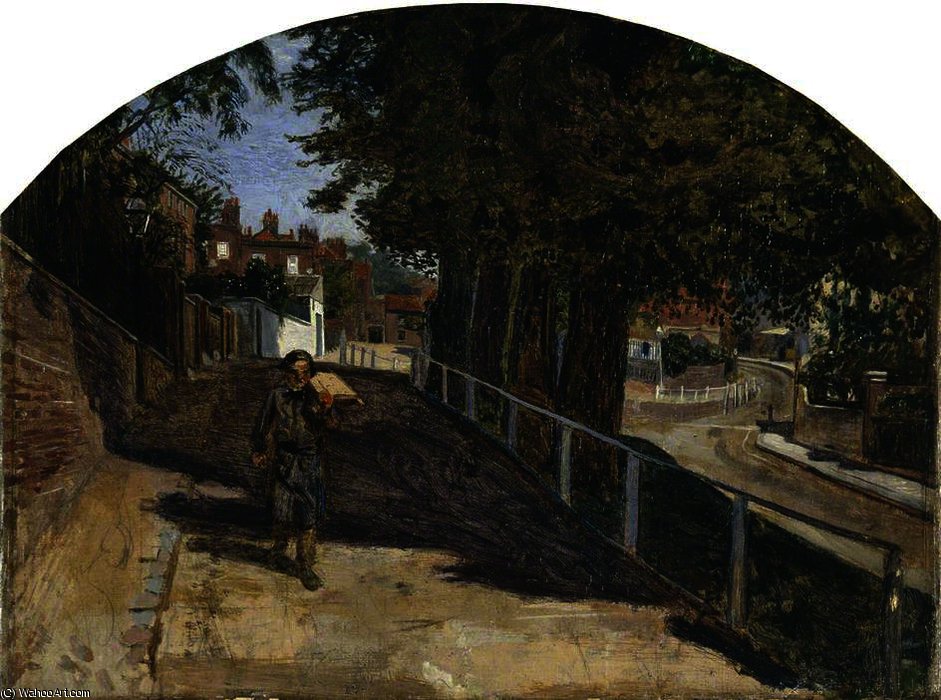Wikioo.org - The Encyclopedia of Fine Arts - Painting, Artwork by Ford Madox Brown - Heath street, hampstead