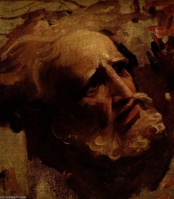 Wikioo.org - Bách khoa toàn thư về mỹ thuật - Vẽ tranh, Tác phẩm nghệ thuật George Romney - Head of an Apostle