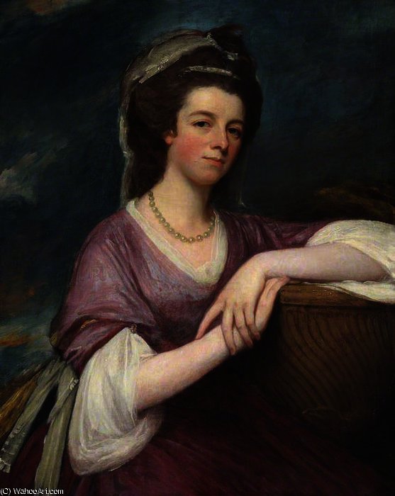 Wikioo.org - The Encyclopedia of Fine Arts - Painting, Artwork by George Romney - Lady Elizabeth (Scot) Lindsay