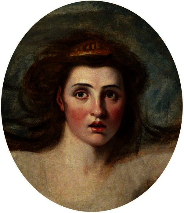 WikiOO.org - Encyclopedia of Fine Arts - Maleri, Artwork George Romney - Lady emma hamilton