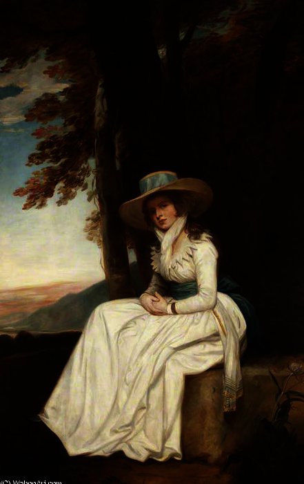 Wikioo.org - The Encyclopedia of Fine Arts - Painting, Artwork by George Romney - Miss stopford