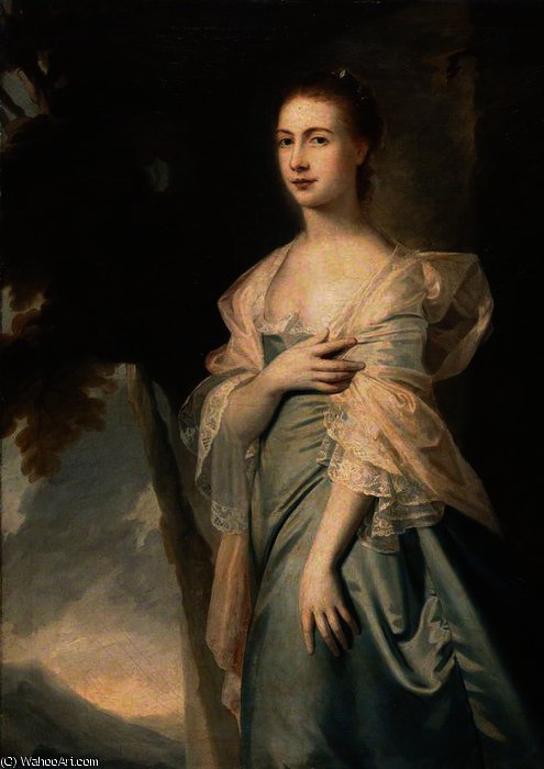 Wikioo.org - The Encyclopedia of Fine Arts - Painting, Artwork by George Romney - Mrs margaret ainslie