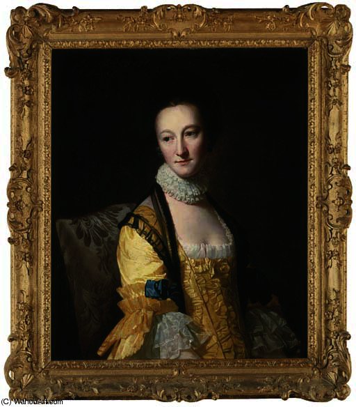 Wikioo.org - Bách khoa toàn thư về mỹ thuật - Vẽ tranh, Tác phẩm nghệ thuật George Romney - Portrait of miss andrewes