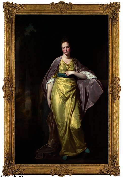WikiOO.org - Enciclopédia das Belas Artes - Pintura, Arte por George Romney - Portrait of mrs ellen morewood