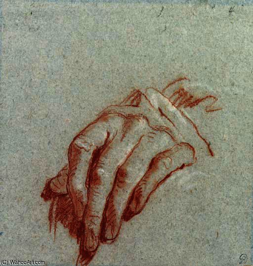 WikiOO.org - Εγκυκλοπαίδεια Καλών Τεχνών - Ζωγραφική, έργα τέχνης Giovanni Battista Tiepolo - A left hand