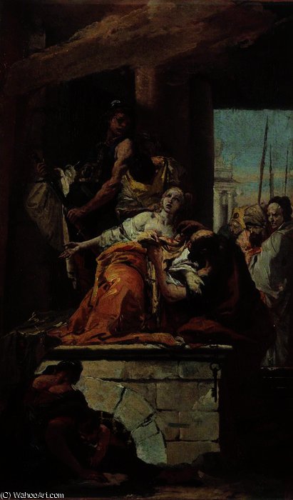 WikiOO.org - Encyclopedia of Fine Arts - Maľba, Artwork Giovanni Battista Tiepolo - Martyrdom of Saint Agatha