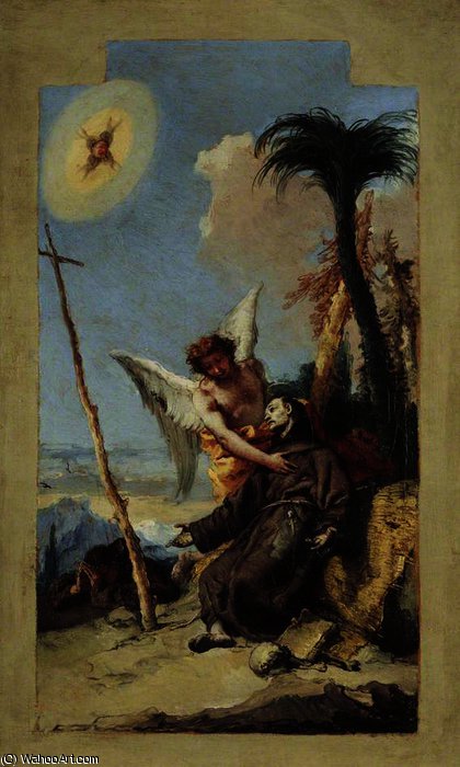 WikiOO.org - Enciklopedija likovnih umjetnosti - Slikarstvo, umjetnička djela Giovanni Battista Tiepolo - Stigmatization of Saint Francis