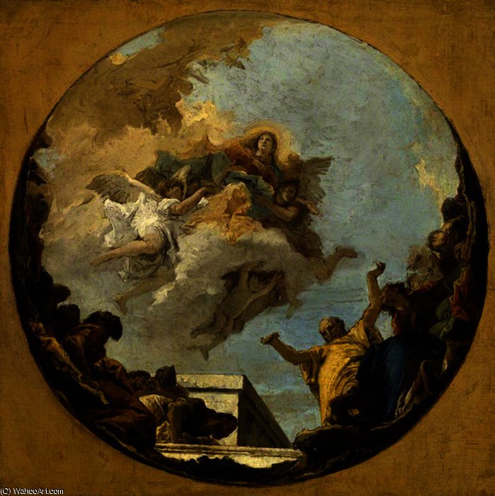 Wikioo.org - The Encyclopedia of Fine Arts - Painting, Artwork by Giovanni Battista Tiepolo - The Assumption of the Virgin