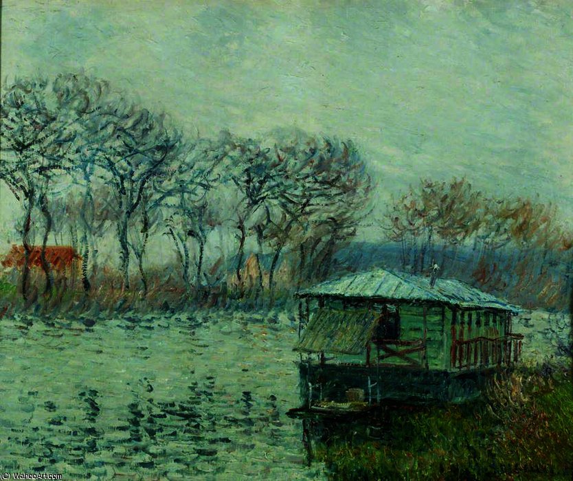 WikiOO.org - Güzel Sanatlar Ansiklopedisi - Resim, Resimler Gustave Loiseau - The Seine near Port-Marly
