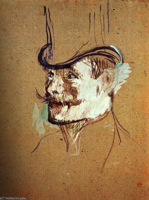 Wikoo.org - موسوعة الفنون الجميلة - اللوحة، العمل الفني Henri De Toulouse Lautrec - Picture of William Warrener