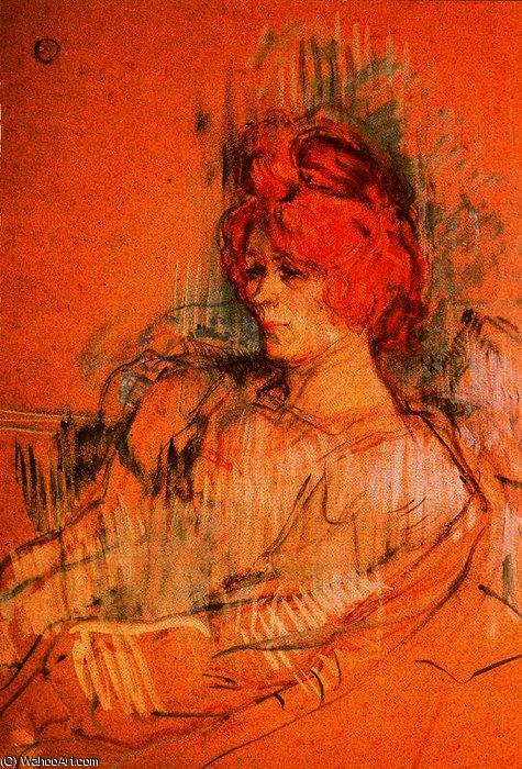 WikiOO.org - Encyclopedia of Fine Arts - Maľba, Artwork Henri De Toulouse Lautrec - Seated woman