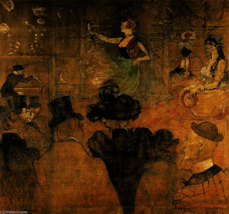 Wikioo.org - The Encyclopedia of Fine Arts - Painting, Artwork by Henri De Toulouse Lautrec - The morisca dance