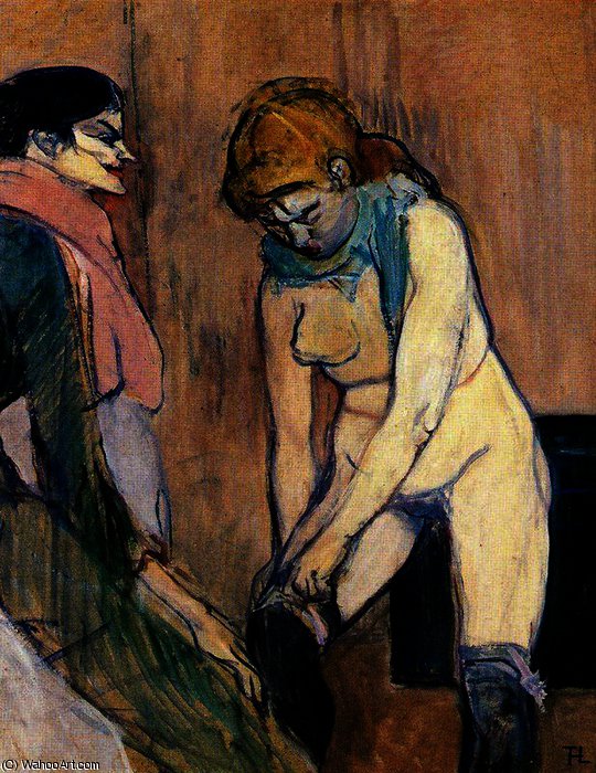 Wikioo.org - The Encyclopedia of Fine Arts - Painting, Artwork by Henri De Toulouse Lautrec - Woman Rising the Averages
