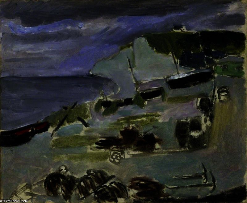 WikiOO.org - Enciklopedija dailės - Tapyba, meno kuriniai Henri Matisse - Boats on the Beach, Etrétat