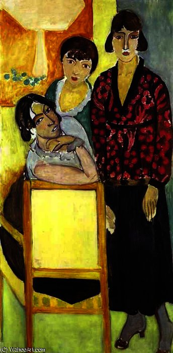 Wikioo.org - Encyklopedia Sztuk Pięknych - Malarstwo, Grafika Henri Matisse - Three Sisters (Triptych - Right part)