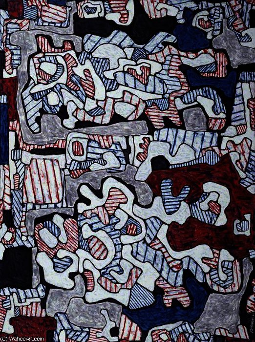 Wikioo.org - The Encyclopedia of Fine Arts - Painting, Artwork by Jean Philippe Arthur Dubuffet - Nimble Free Hand to the Rescue