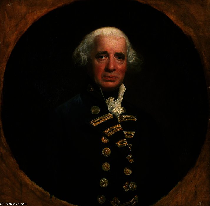 Wikioo.org - The Encyclopedia of Fine Arts - Painting, Artwork by John Singleton Copley - Admiral of the Fleet Howe