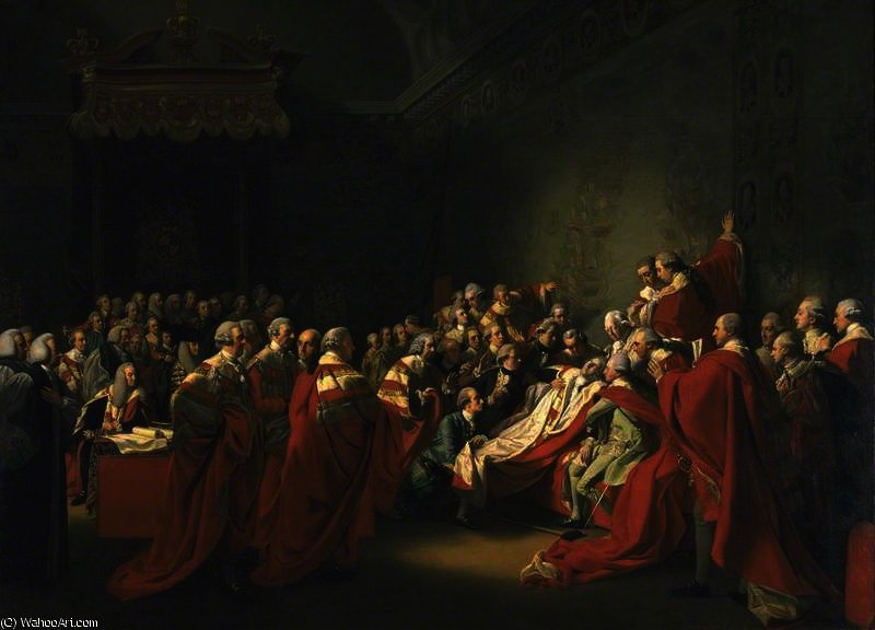 WikiOO.org - Енциклопедія образотворчого мистецтва - Живопис, Картини
 John Singleton Copley - The Collapse of the Earl of Chatham in the House of Lords