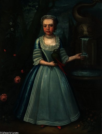 Wikoo.org - موسوعة الفنون الجميلة - اللوحة، العمل الفني John Smibert - Portrait of elizabeth kettle