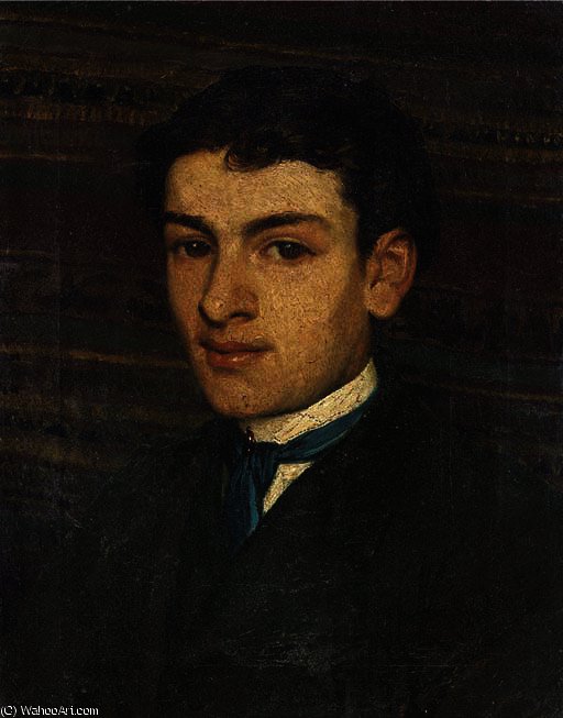 Wikoo.org - موسوعة الفنون الجميلة - اللوحة، العمل الفني Lawrence Alma-Tadema - Portrait of a young man