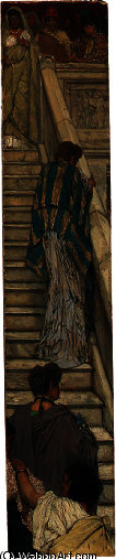 WikiOO.org - 百科事典 - 絵画、アートワーク Lawrence Alma-Tadema - 階段