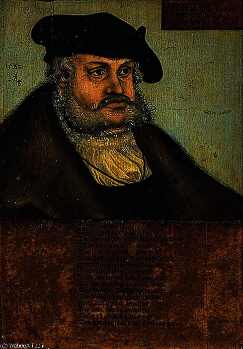 WikiOO.org - Encyclopedia of Fine Arts - Schilderen, Artwork Lucas Cranach The Elder - Frederick III, Elector of Saxony